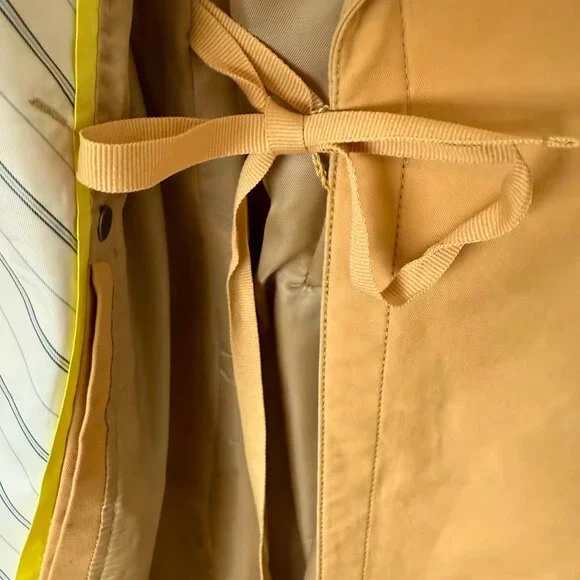 J. LINDEBERG Swedish Designer Trench Coat - Camel/Tan - Size 38 - Timeless Style - Picture 10 of 14